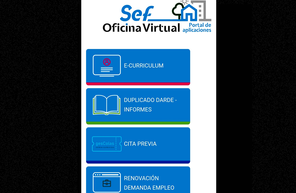 El SEF pone en marcha una nueva oficina virtual para facilitar la realización de trámites online